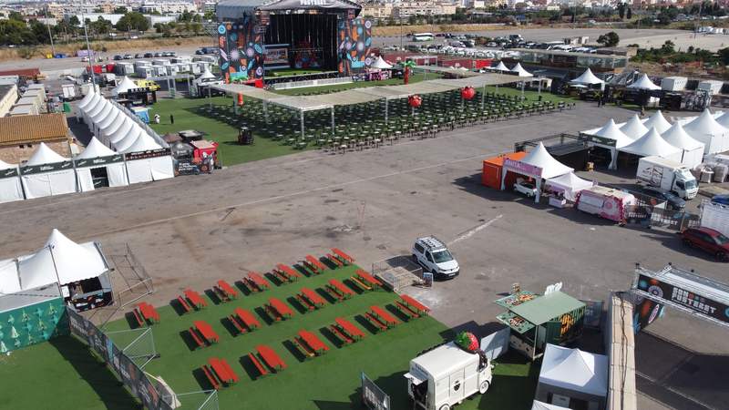 El Burger Fest entero desde el aire